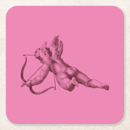 Es ist die Cupid Romantik Rechteckiger Pappuntersetzer