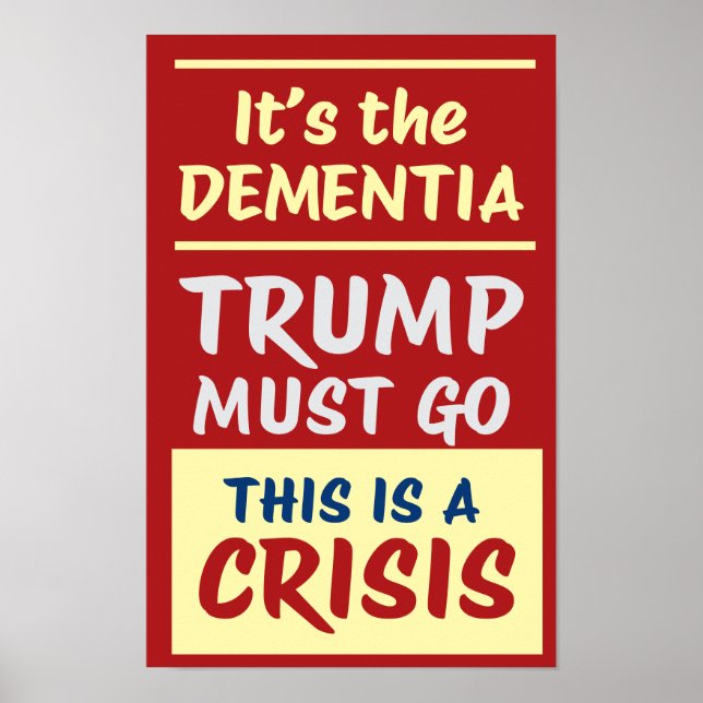 ES IST DIE DEMENZ | RY | Protest Poster (Vorne)