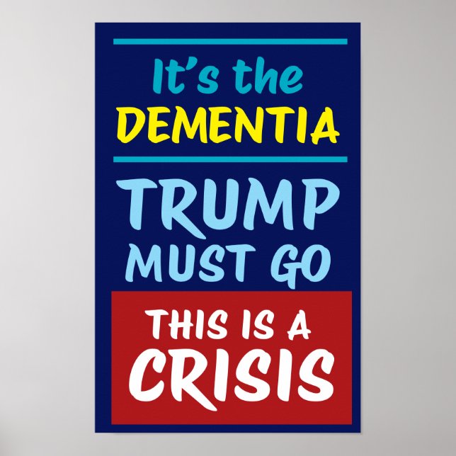 ES IST DIE DEMENZ | VON | Protest Poster (Vorne)