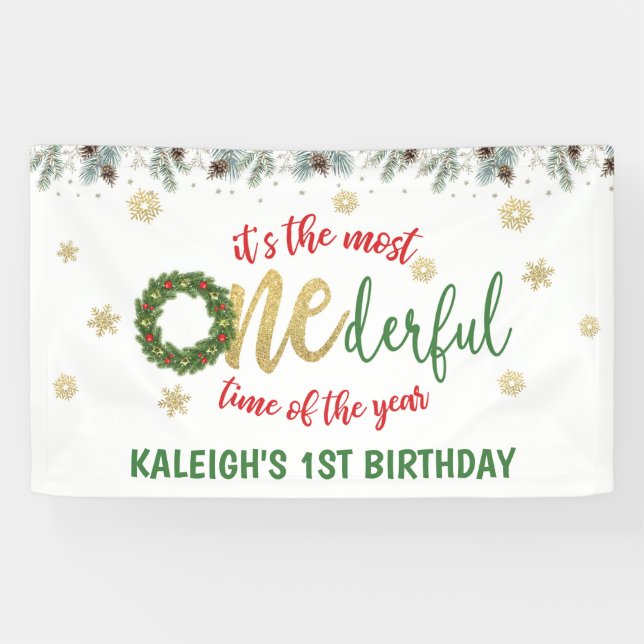 Es ist die derbarste Zeit des Jahres (Kranz) Banner (Horizontal)