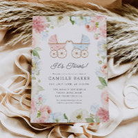 Es ist die Einladung von Twins Boy and Girl Baby S