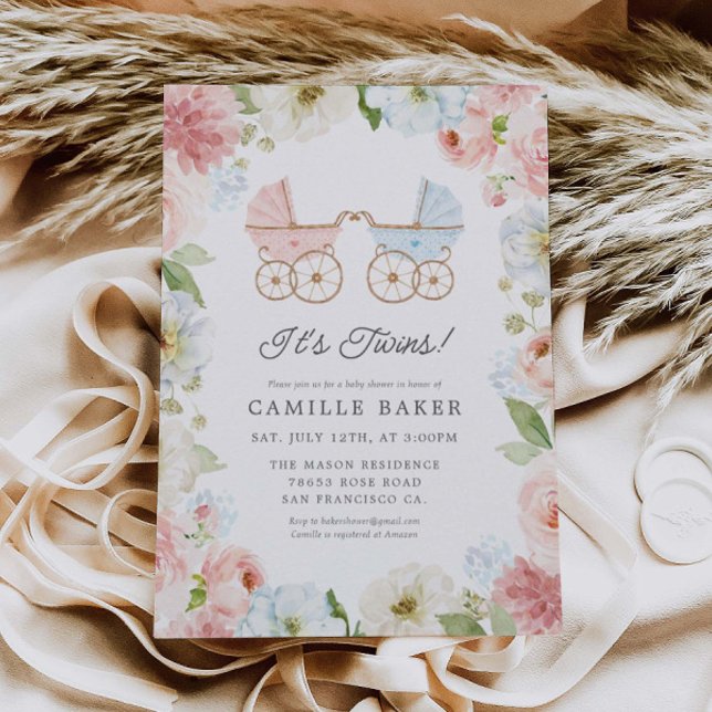 Es ist die Einladung von Twins Boy and Girl Baby S (Von Creator hochgeladen)