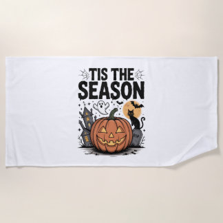 Es ist die Halloween-Jahreszeit Strandtuch