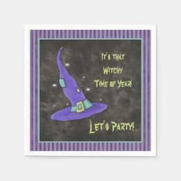 Es ist die Hexenzeit des Jahres Halloween Serviette