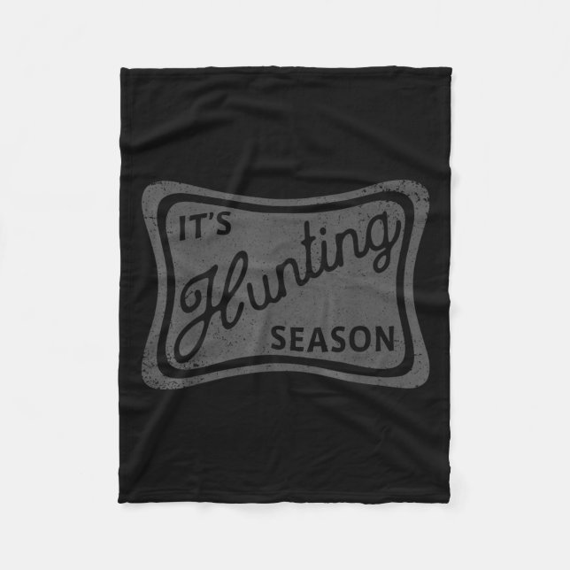 Es ist die Jagdsaison, in der Deer Duck Dove Jagd  Fleecedecke (Vorderseite)