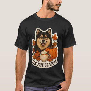 Es ist die Jahreszeit Finnischer Lapphund Hund Her T-Shirt