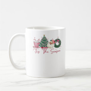 Es ist die Jahreszeit Frohe Weihnachten Süße Xmas Kaffeetasse