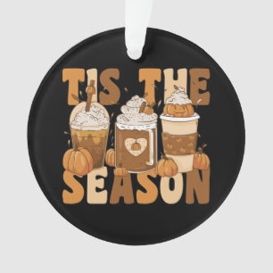 Es ist die Jahreszeit Groovy Pumkin Kaffee mit Vin Ornament