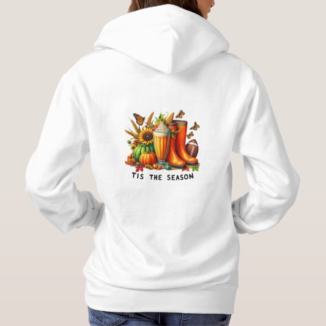 Es ist die Jahreszeit Hoodie (Rückseite)