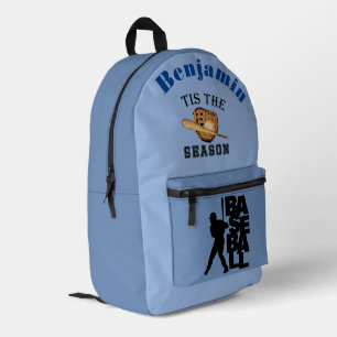 Es ist die Jahreszeit - Silhouette eines Baseballs Bedruckter Rucksack
