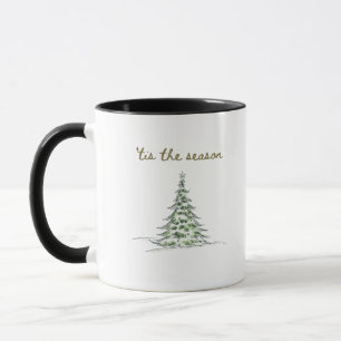 Es ist die Jahreszeit Weihnachtsbaum Debbie Groovy Tasse