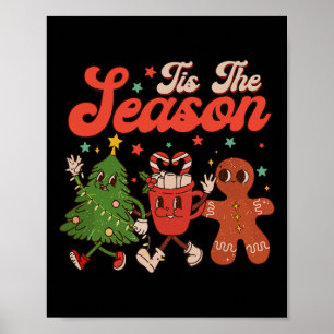 Es ist die Jahreszeit Weihnachtsbaum Lebkuchen Coo Poster