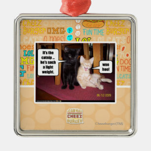 Es ist die Katzenminze Silbernes Ornament