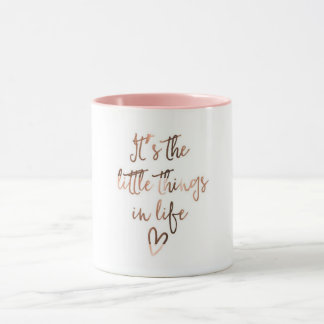 "Es ist die kleinen Sachen im Leben" Kaffee-Tasse Tasse
