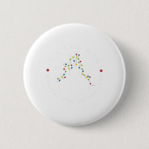 Es ist die magischste Zeit des Jahres Weihnachten. Button