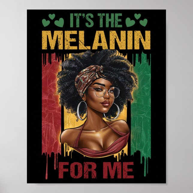 Es ist die Melanin Bhm African American Black Hist Poster (Vorne)