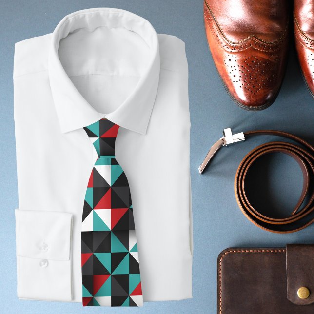 Es ist die originale geometrische Mens-Krawatte Krawatte (Von Creator hochgeladen)