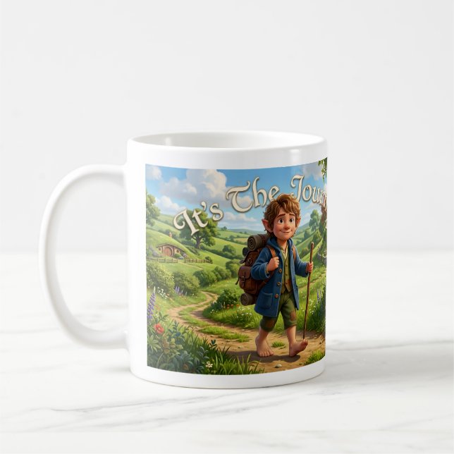 Es ist die Reise Kaffeetasse (Links)