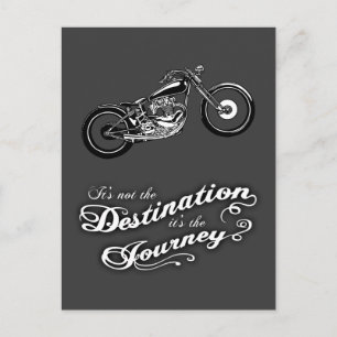 Es ist die Reise Postkarte