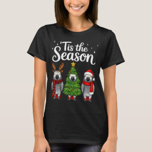 Es ist die Saison Afrikanischer G-Papagei Weihnach T-Shirt