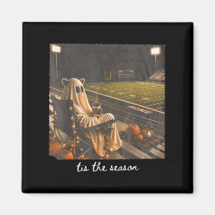 Es ist die Saison Football Herbst Halloween Waschb Magnet