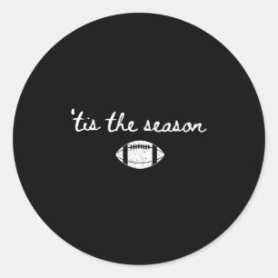 Es ist die Saison Football-Mutter Spieltag Touchdo Runder Aufkleber