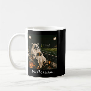 Es ist die Saison Football Waschbär Geist Hallowee Kaffeetasse
