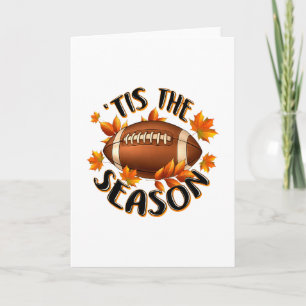 Es ist die Saison Fußll Herbst Blätter Thanksgivin Karte