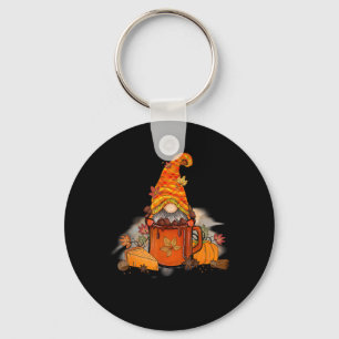 Es ist die Saison Gnomie Herbst Kaffee Retro Vinta Schlüsselanhänger