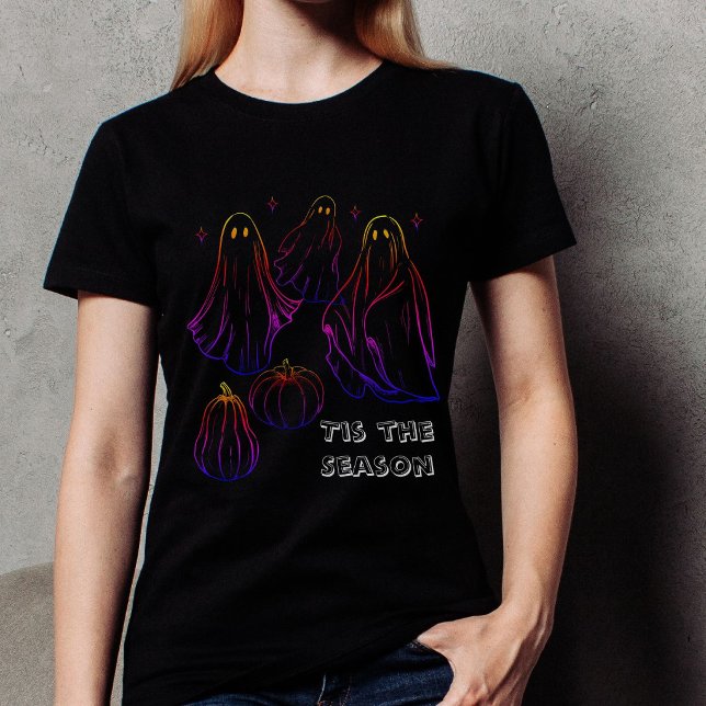 Es ist die Saison Gruseliger Geist  Tri-Blend Shirt (Von Creator hochgeladen)