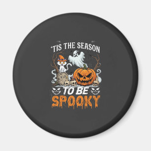 Es ist die Saison Gruseliger Halloween-Kürbis-Geis Magnet