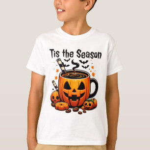 Es ist die Saison Halloween Kürbisgewürz Kaffee Al T-Shirt
