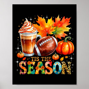 Es ist die Saison Herbst Kaffee Fußball Herbst Ges Poster