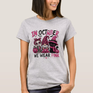 Es ist die Saison Herbst, Kürbis, schwarz T-Shirt