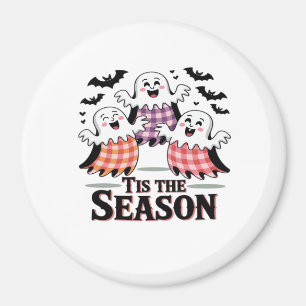 Es ist die Saison Karo Halloween Magnet
