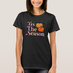 Es ist die Saison Kürbis Boo 60er 70er Hippie Hall T-Shirt