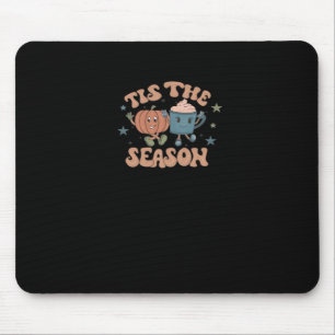 Es ist die Saison Kürbis Herbst Kaffee Retro Mousepad