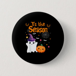 Es ist die Saison Kürbis Retro Groovy Vintage Hall Button