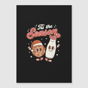 Es ist die Saison Retro 70er 80er Vintage Groovy S Magnetkarte