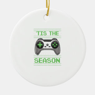 Es ist die Saison Videospiele Weihnachten Xmas Gam Keramik Ornament
