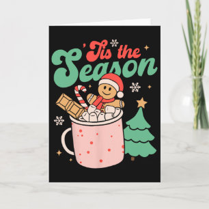 Es ist die Saison Weihnachten Heiße Schokolade Leb Karte