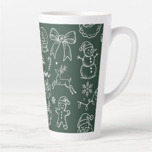 Es ist die Saison - Weihnachts-Doodle Milchtasse