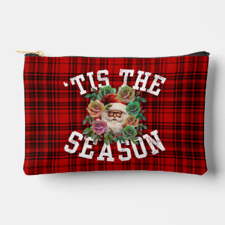 es ist die Saison Weihnachtsmann Blume floral Urla Zubehörtasche