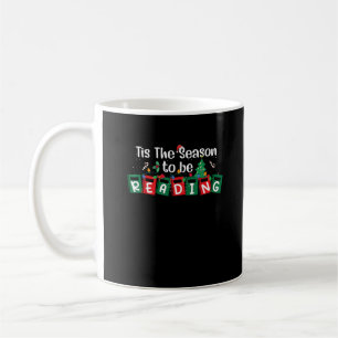 Es ist die Saison zum Lesen Weihnachten Lehrer Buc Kaffeetasse