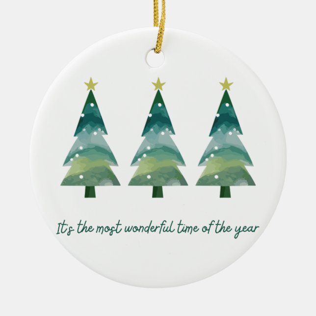 Es ist die schönste Zeit des Jahres Ornament (Vorne)