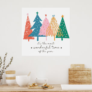 Es ist die schönste Zeit des Jahres Weihnachten Poster