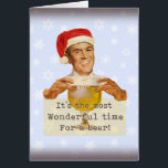 Es ist die schönste Zeit... Weihnachtskarte<br><div class="desc">Es ist die schönste Zeit für eine Bierweihnachtskarte. Die perfekte Karte, wenn Sie jemandem das Geschenk des Biers, wie ein Spezialgeschäft oder Bier des Monats Club geben! Oder vielleicht machen Sie Ihre eigene Zuhause brauen, um als Geschenke zu geben. Passen Sie das Karteninnere an, wenn Sie möchten.***Dieses Retro-Design wurde von...</div>