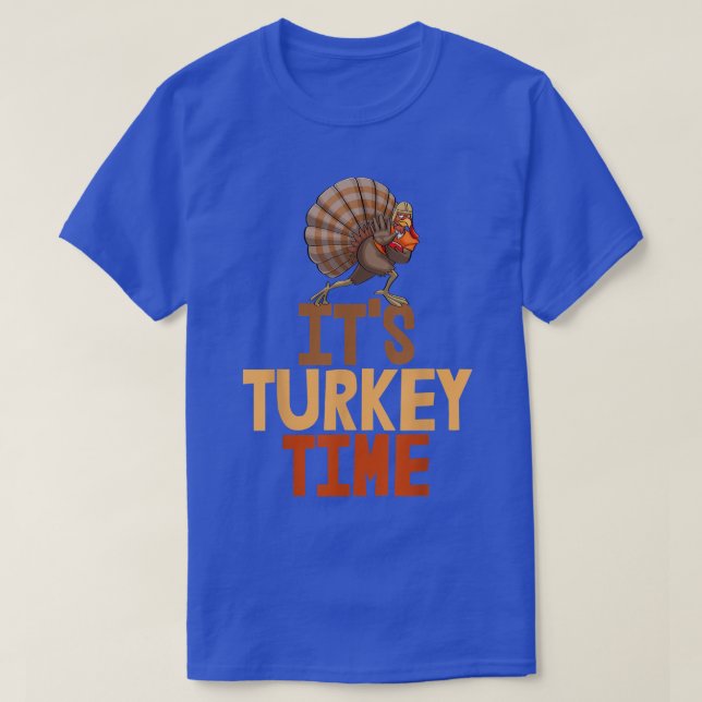 Es ist die Türkei Zeit lustige Türkei Lebensmittel T-Shirt (Design vorne)