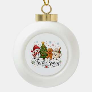 Es ist die Weihnachtszeit Keramik Kugel-Ornament