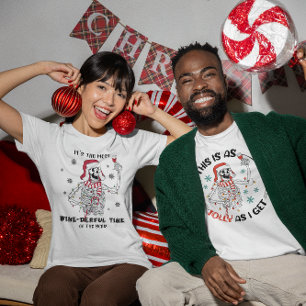 Es ist die wine-derful Time Skeleton Der sonnige W T-Shirt